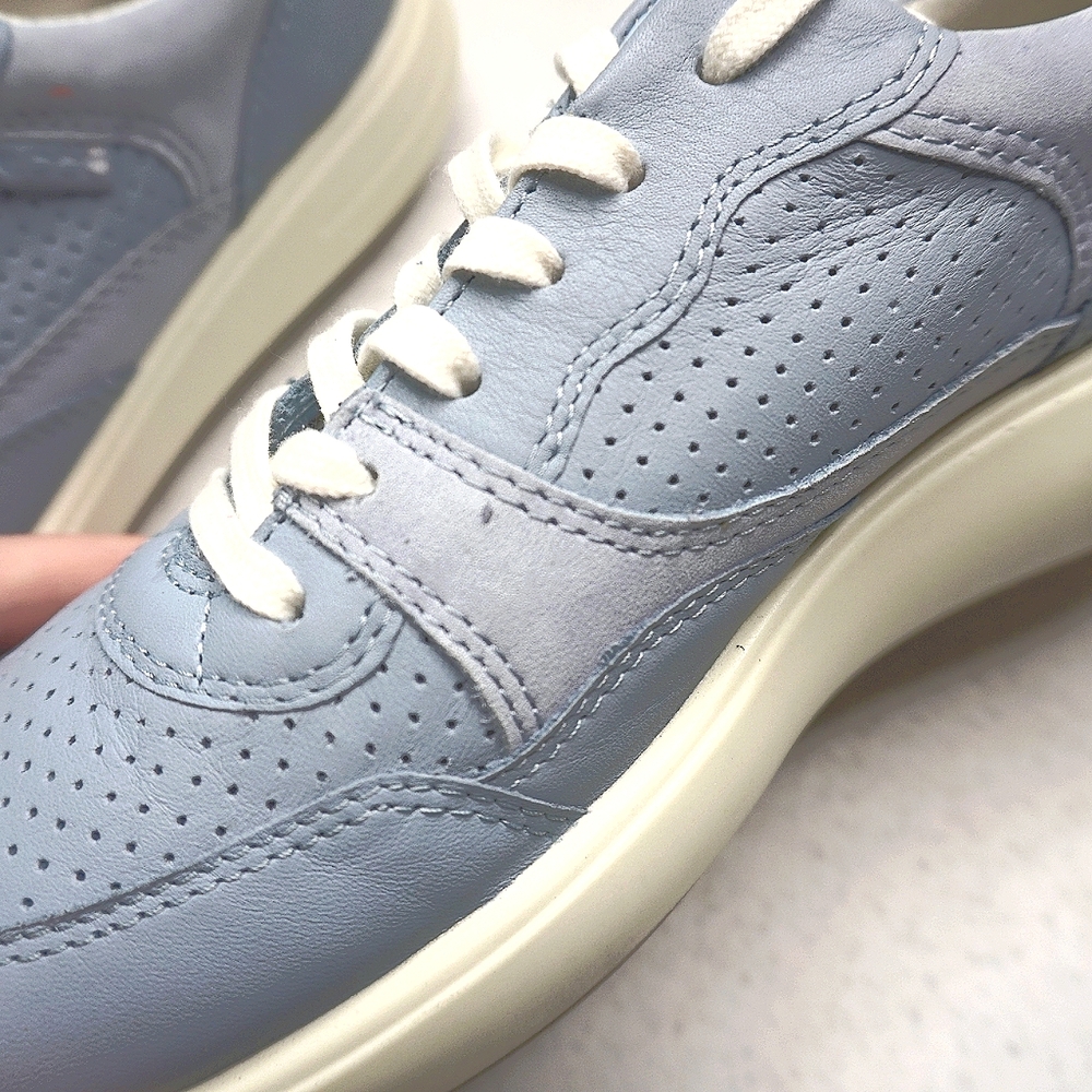 40) ECCO Soft Runner 7 Sky Blue Sz. 6 Extra Width - Picture 10 of 12